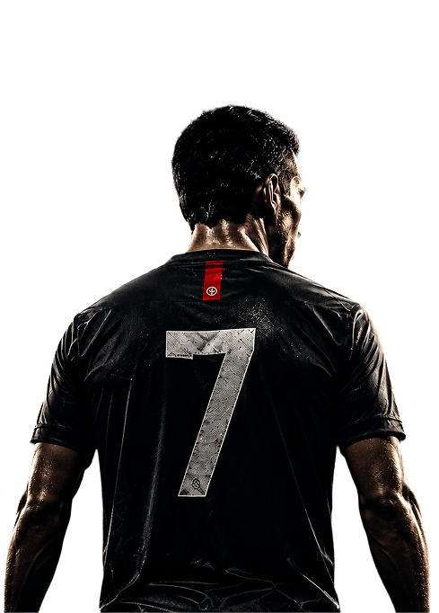 Deportista de espaldas con la camiseta número 7